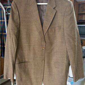 Men's Elegant Brown Houndstooth Blazer